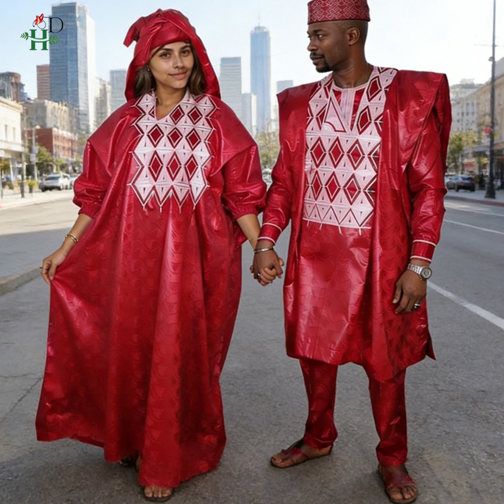 Boubou Men Africa - 2026 Couple Maching African Dresses for