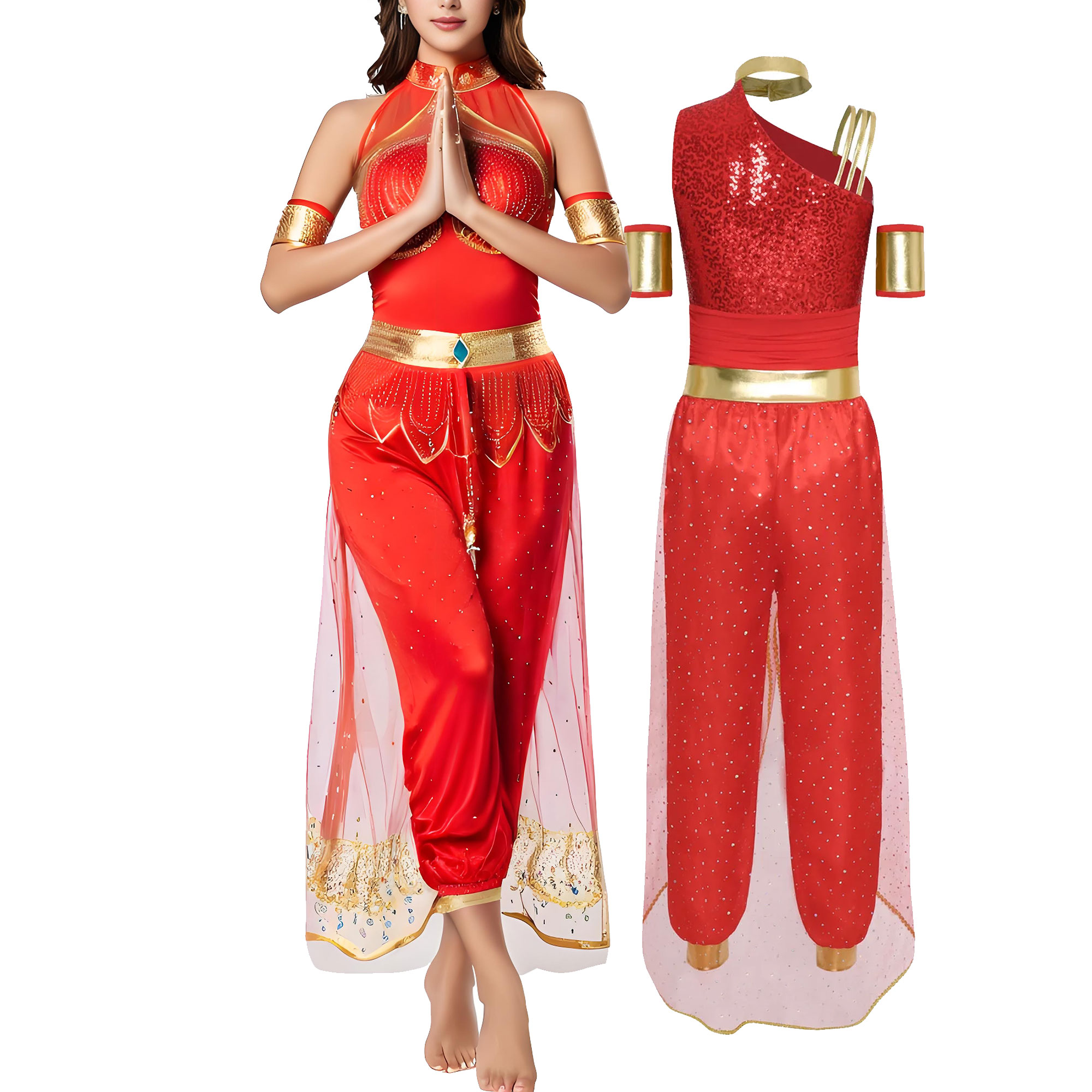 Ethnic Fashion India - Womens Arabian Princess Dress Indian Dance