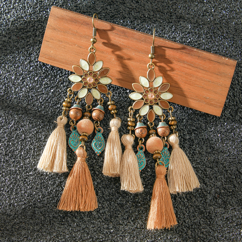 Vintage Boho Dangle Earrings E - Ethnic Wear In Fashion recension och pris