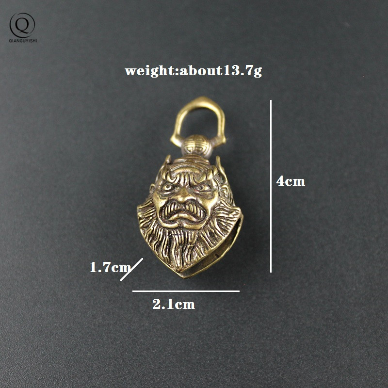 Vintage Brass Zhong Kui Chines - Ethnic Fashion World recension och pris