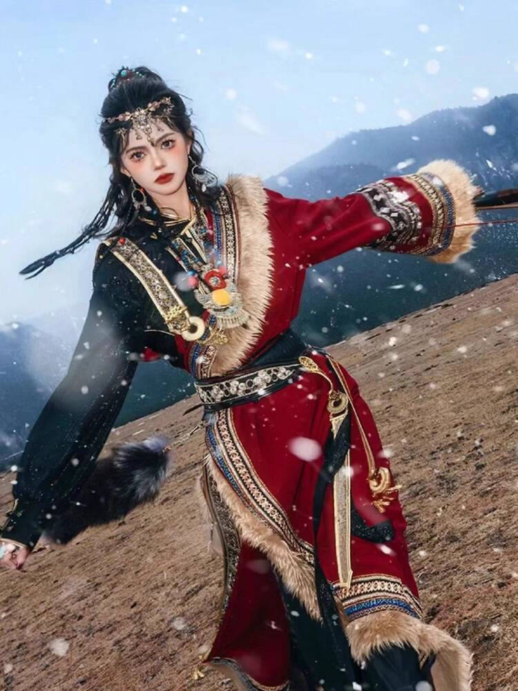 New Tibetan robe Tibet brigade - Ethnic Clothing & Online Fashion Store Khaadi Pk recension och pris