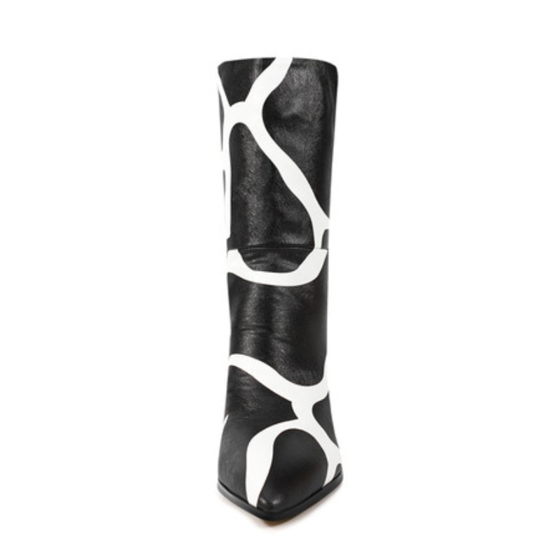 Bicolor Spike Heels Pull On Fa - Ethnic Fashion Runway recension och pris