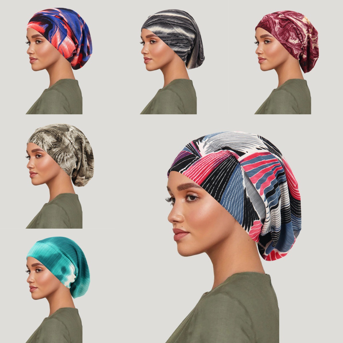 2026 New Tie-dye Hair Cover Ca - Ethnic Fashion recension och pris