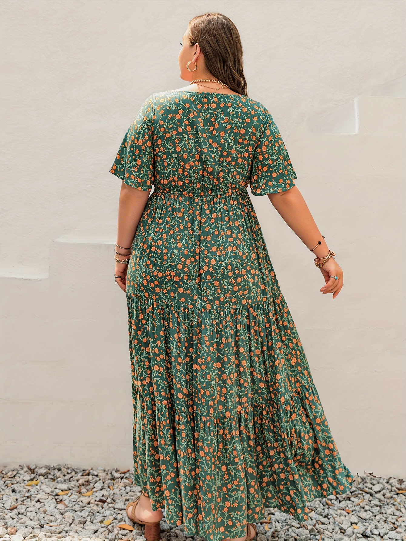 Plus Size Bohemian Long Dress  - Ethnic Style Dresses recension och pris