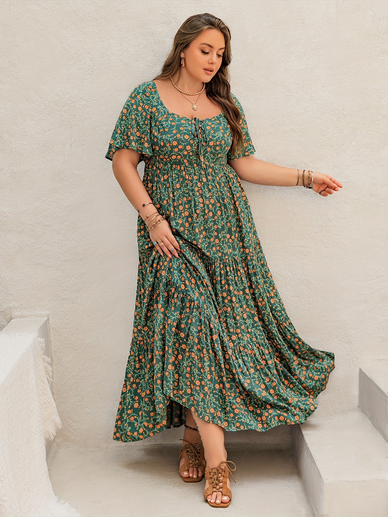 Plus Size Bohemian Long Dress  - Ethnic Style Dresses recension och pris