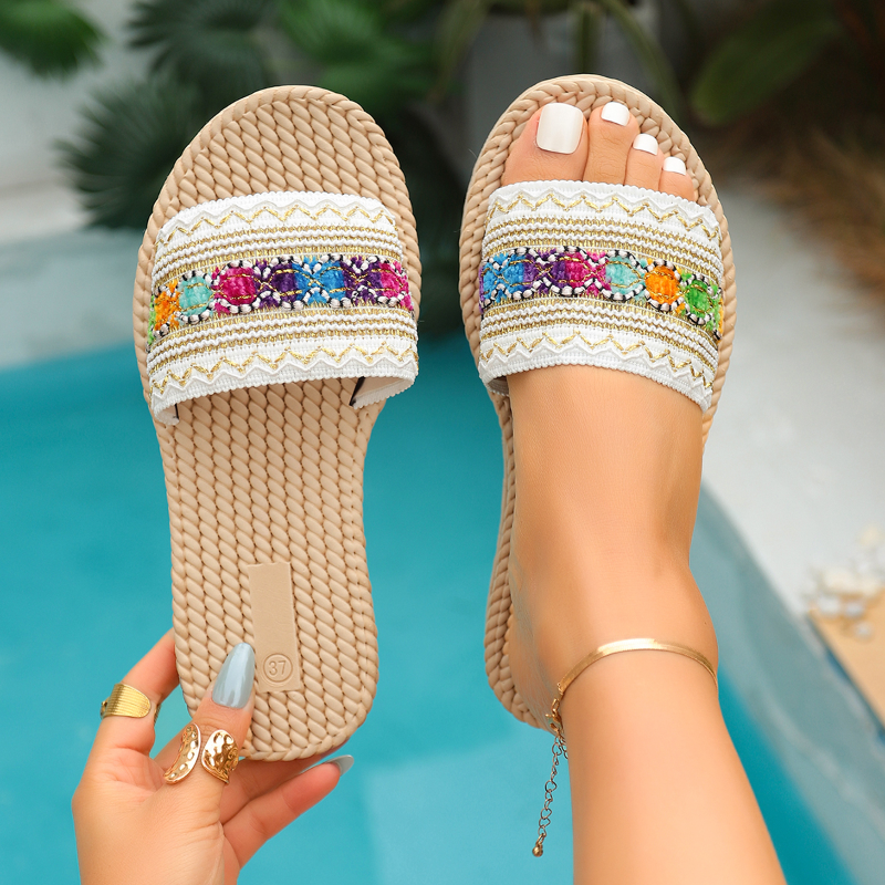 2026 New Summer Women Slippers - Ethnic Modern Fashion recension och pris