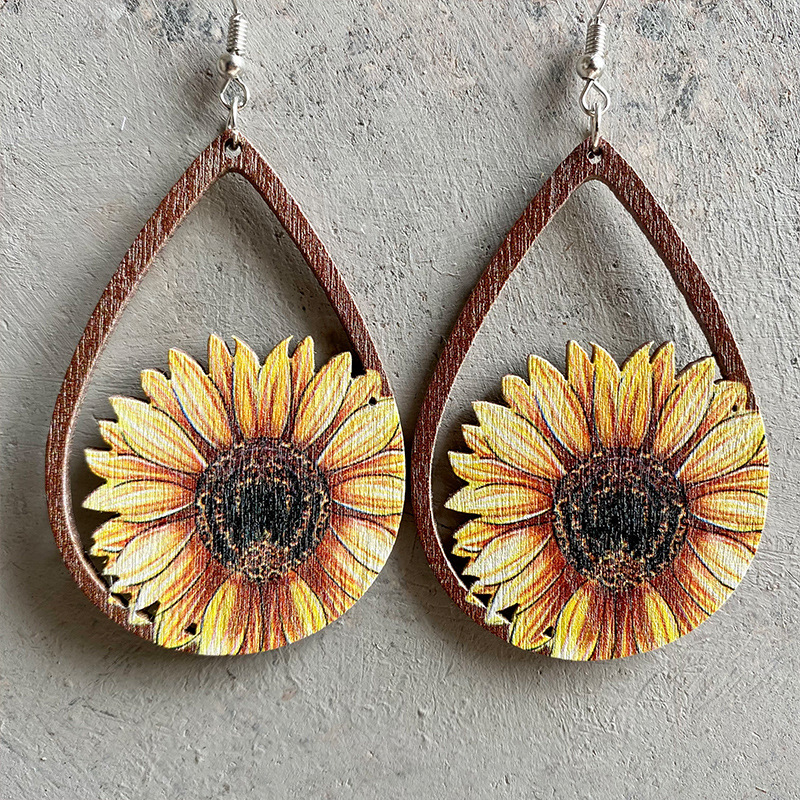 Laser Cutout Wood Sunflower Ca - Ethnic Fashion Boutique recension och pris
