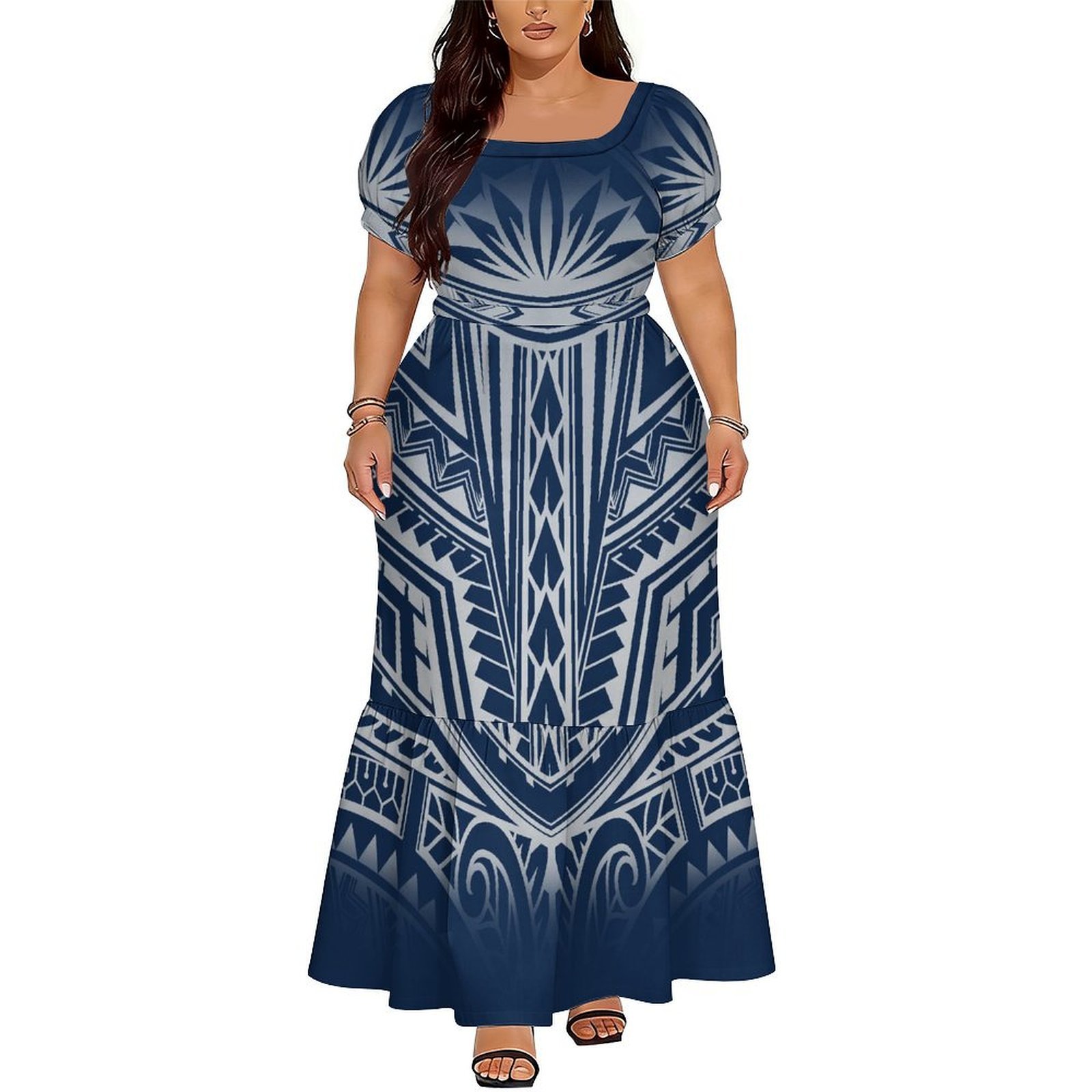 Hot-Selling Elegant V-Neck Lon - Ethnic Style Dresses recension och pris