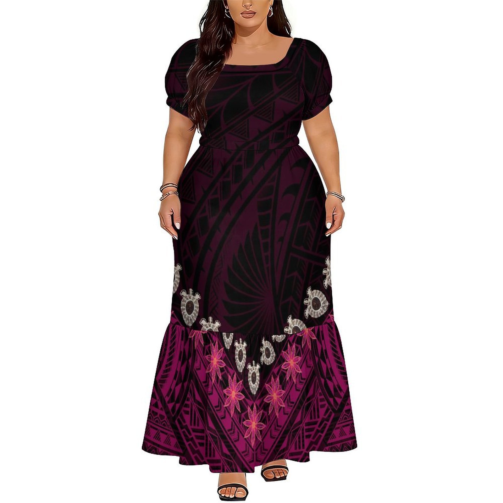 Hot-Selling Elegant V-Neck Lon - Ethnic Style Dresses recension och pris