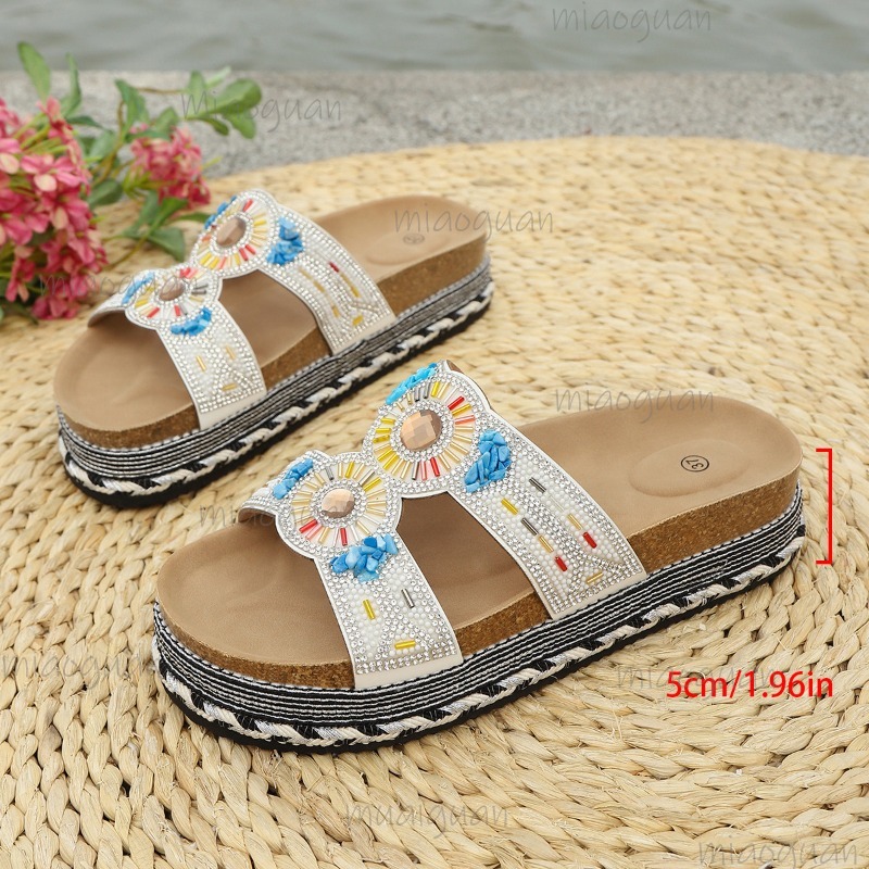 Bohemian Rhinestone Platform S - Ethnic Modern Fashion recension och pris
