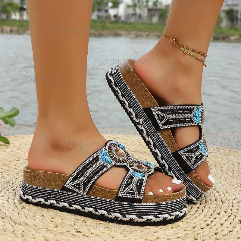 Bohemian Rhinestone Platform S - Ethnic Modern Fashion recension och pris