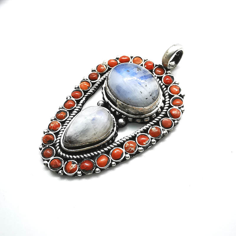 Vintage Flower Pendant Copper  - Ethnic Fashion Com recension och pris