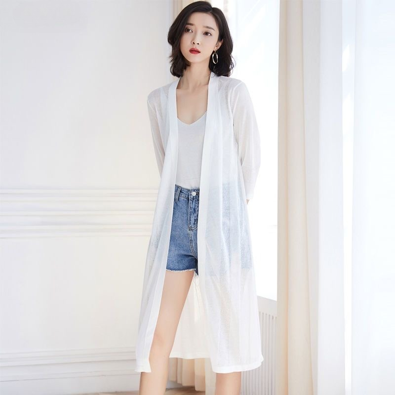 2026 Summer Women's Long Cardi - Ethnic Fashion India recension och pris