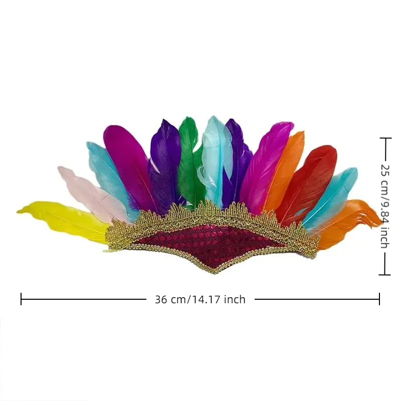 Indian Head Dress Headband New - Ethnic Fashion India recension och pris