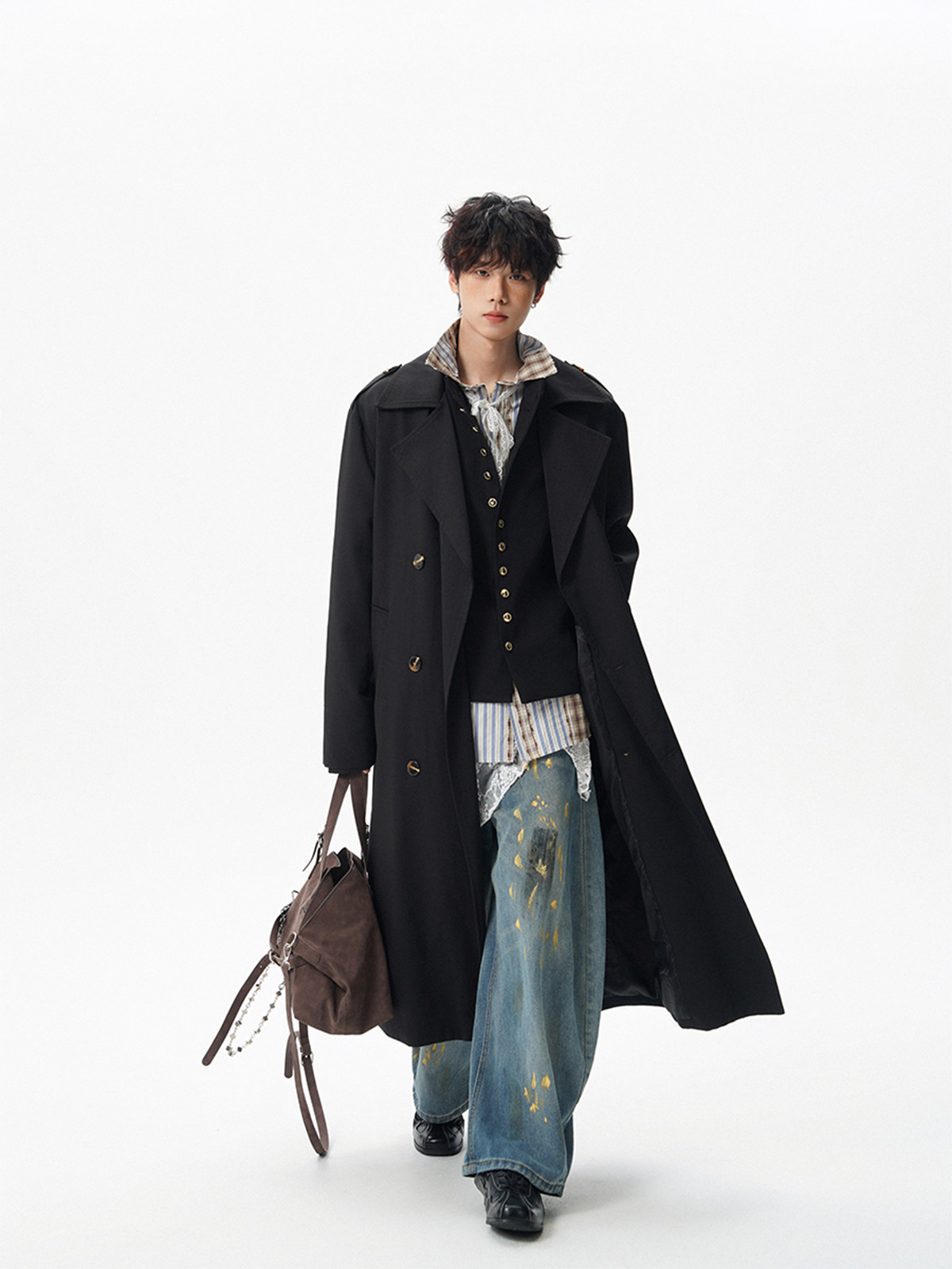 Trench Grey Coat Mens World Va - Ethnic Fashion World recension och pris