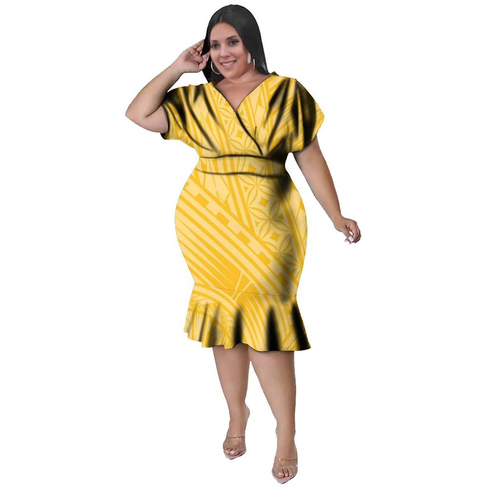 V-Neckline  Women'S Polynesian - Ethnic Style Dresses recension och pris