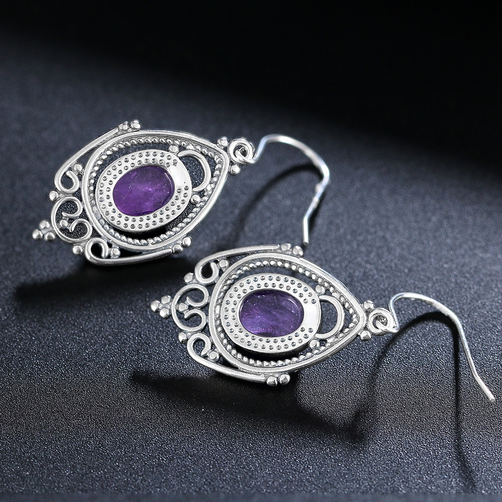 S925 Silver Earrings Jewelry 8 - Ethnic Fashion Boutique recension och pris
