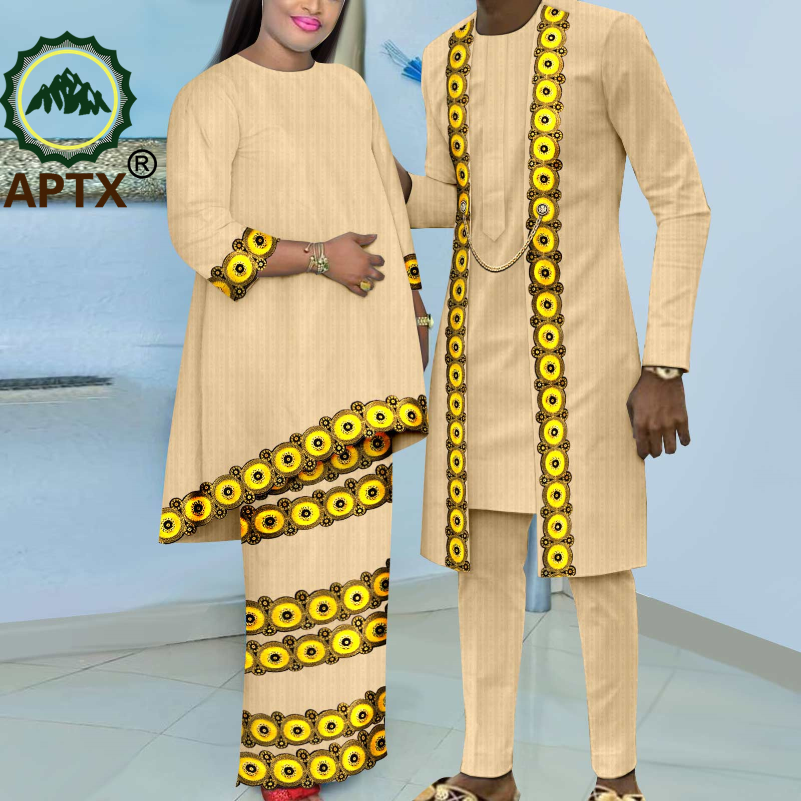African Couple Clothes Women B - Boubou Men Africa recension och pris