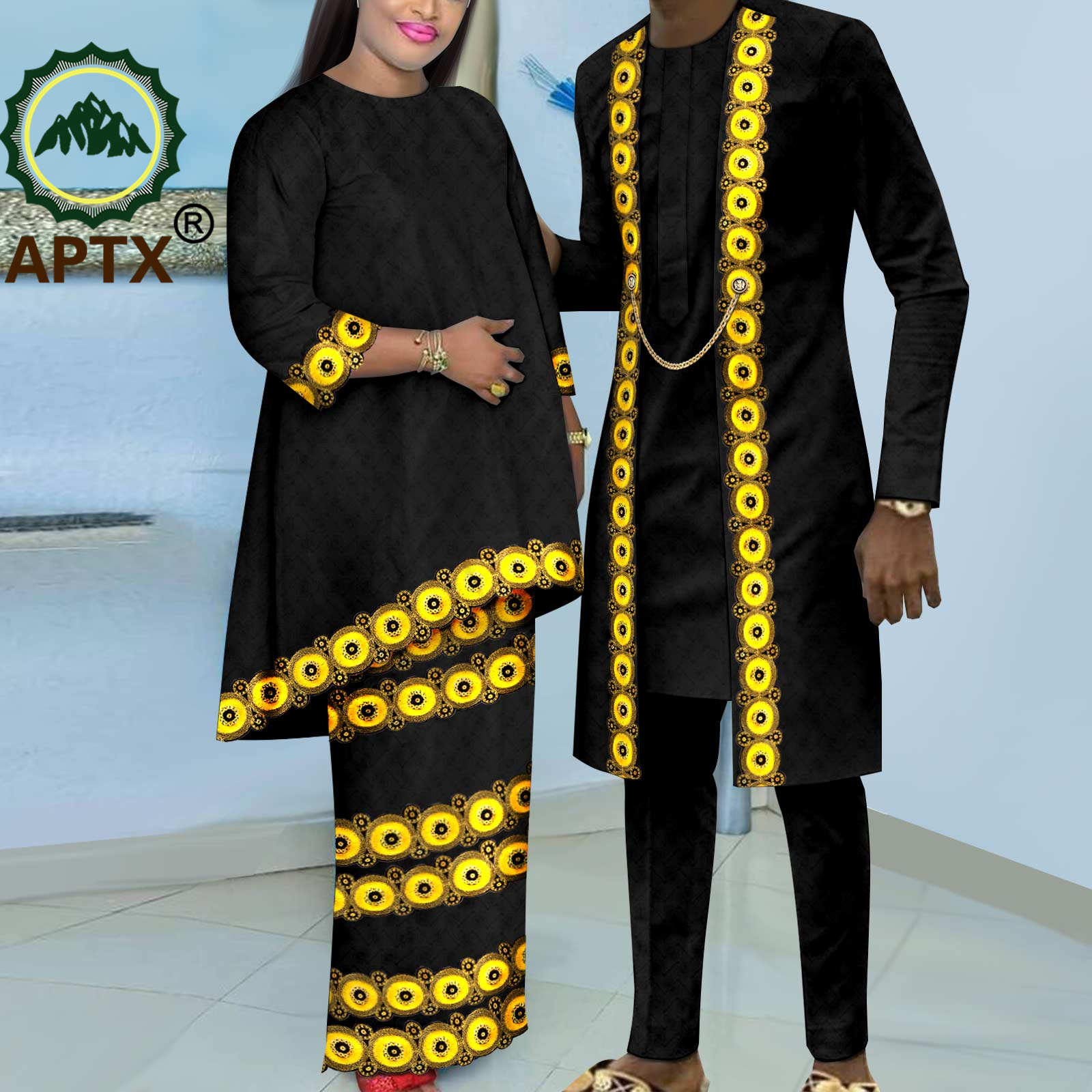 African Couple Clothes Women B - Boubou Men Africa recension och pris