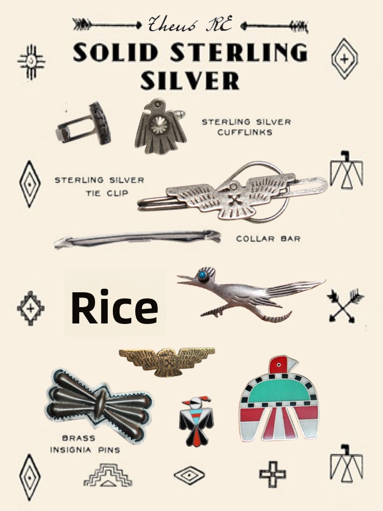 Navajo Silver Plated Indian Am - Ethnic Fashion India recension och pris