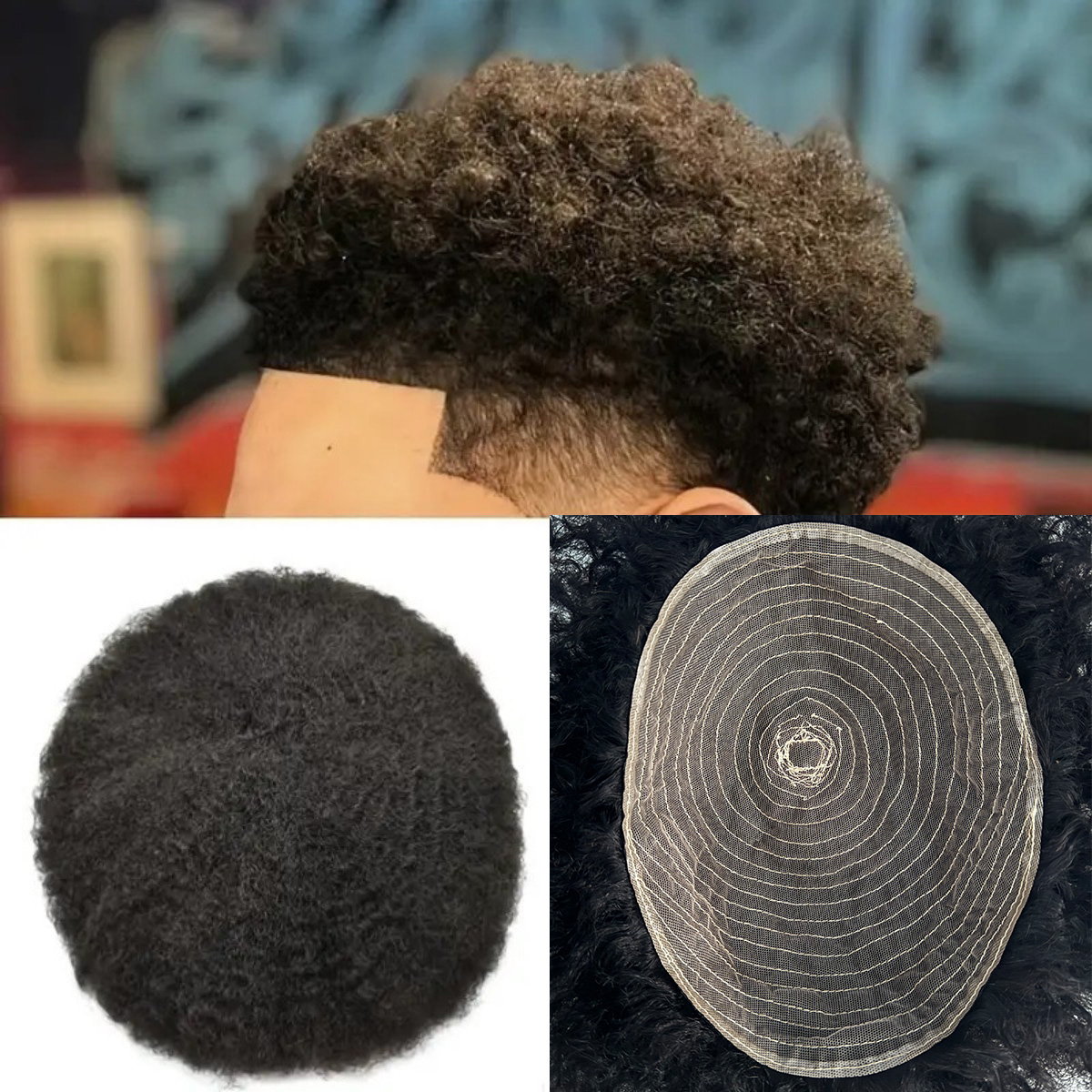 Afro Style Hair Toupee for Men - Ethnic Fashion India recension och pris