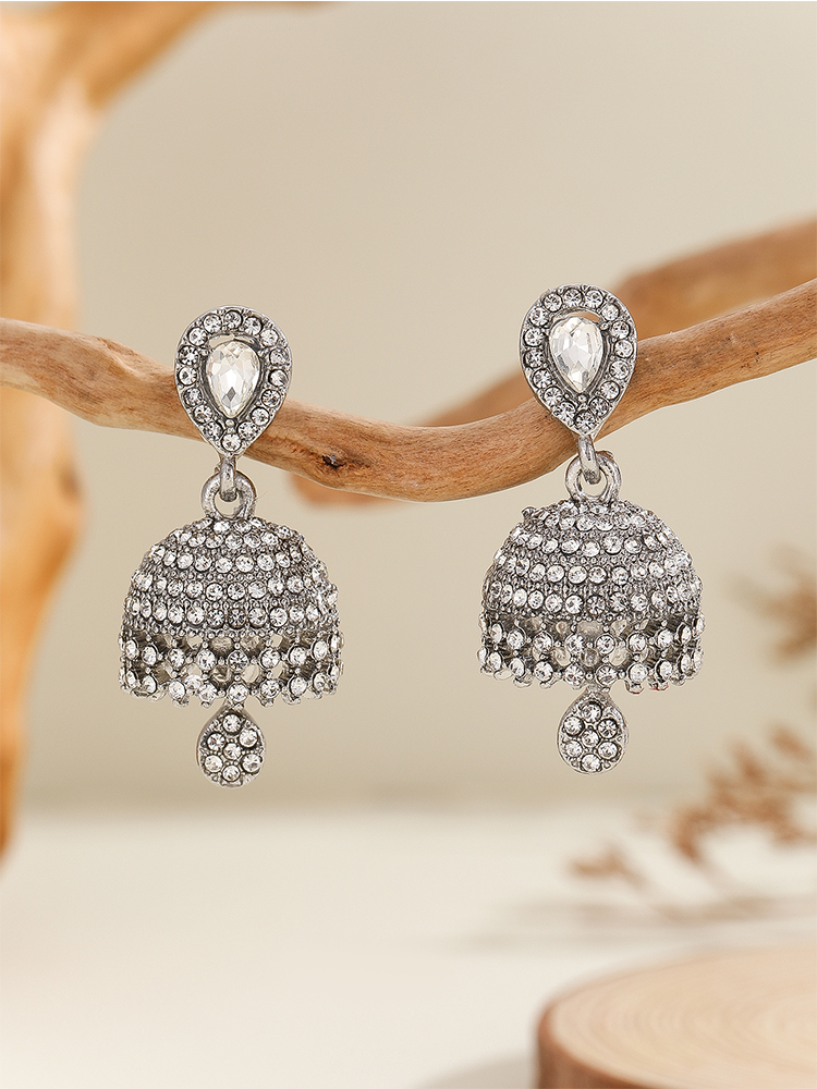 1 Pair of Fashionable Jhumka E - Ethnic Wear In Fashion recension och pris
