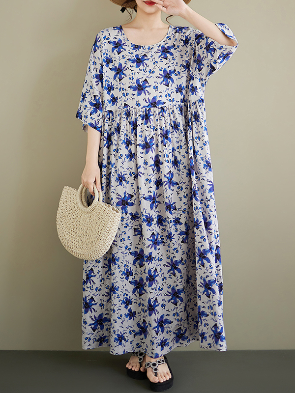 Summer New plus Size round Nec - Ethnic Style Dresses recension och pris