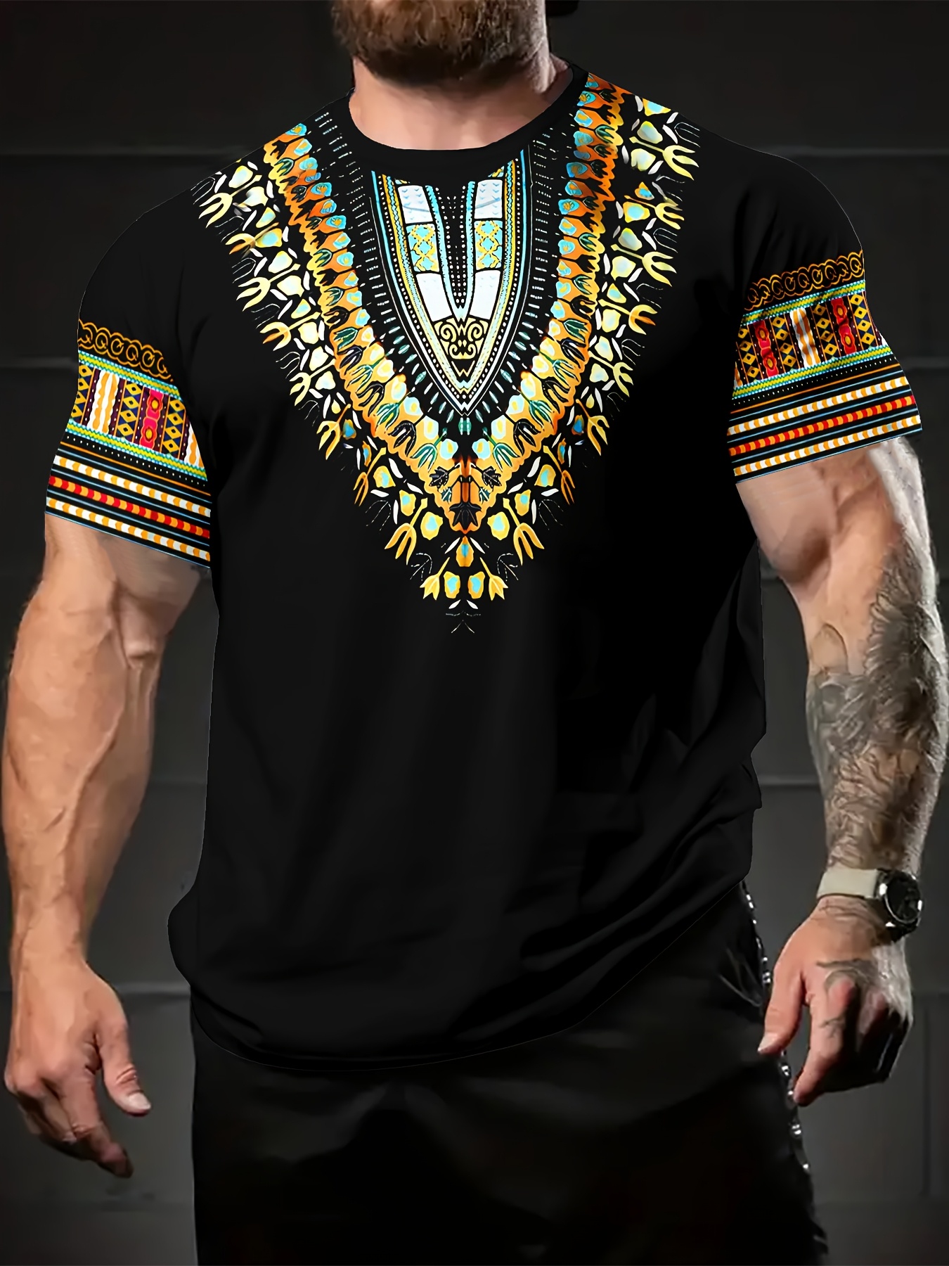 Summer Retro Ethnic Pattern T- - Ethnic Fashion Boutique recension och pris