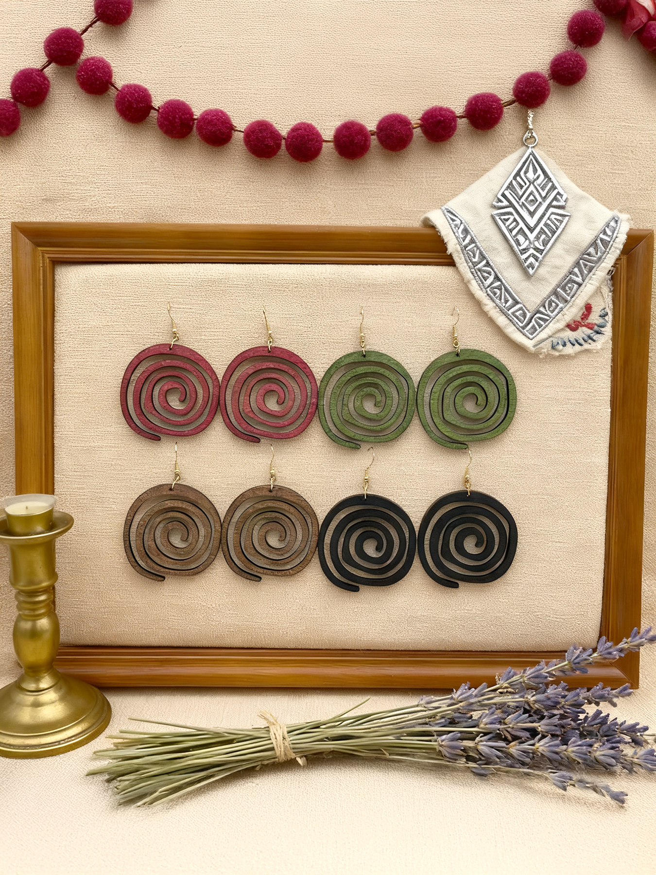 4 Pairs/Set of Vintage-Style W - Ethnic Wear In Fashion recension och pris
