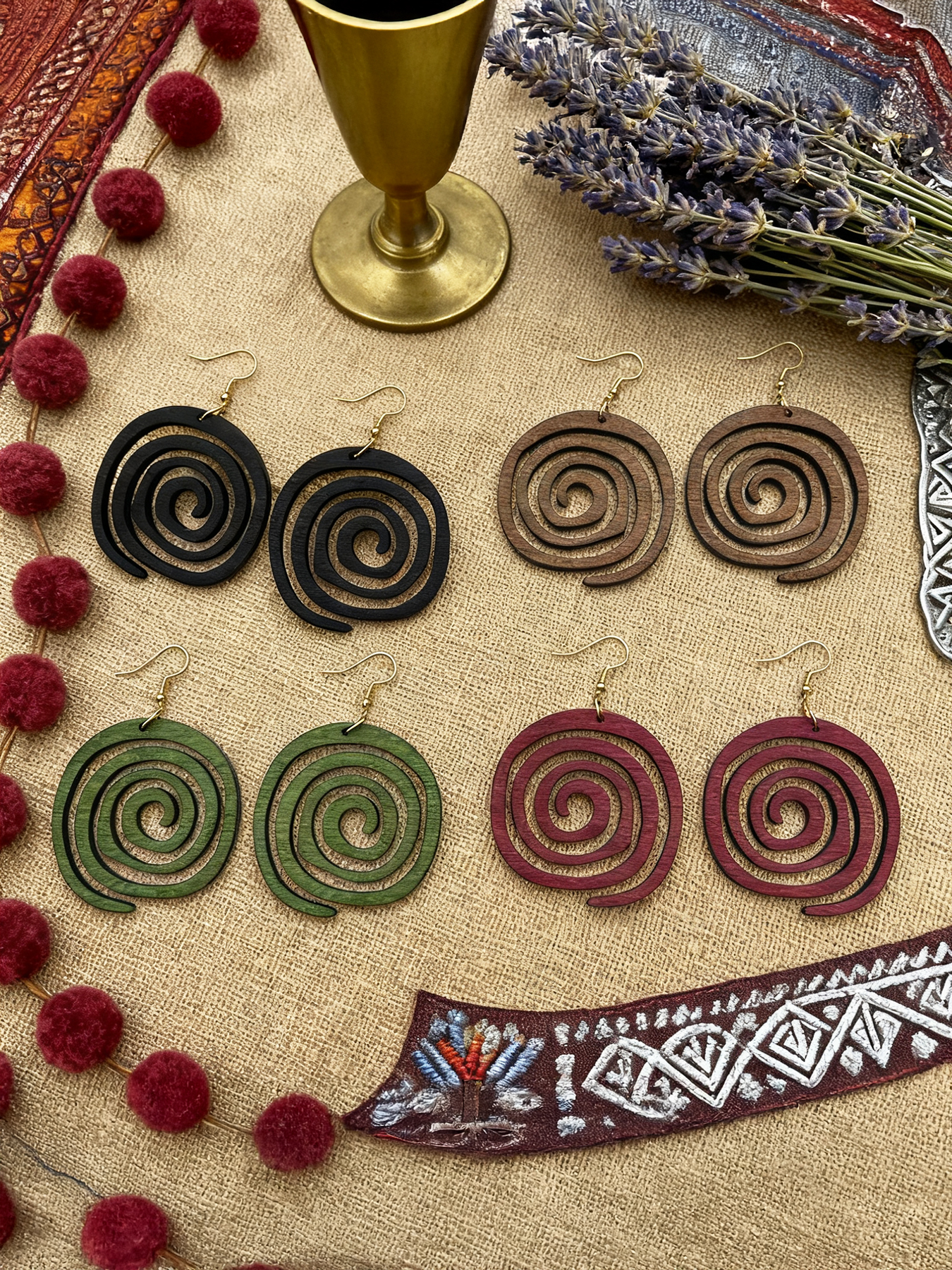 4 Pairs/Set of Vintage-Style W - Ethnic Wear In Fashion recension och pris