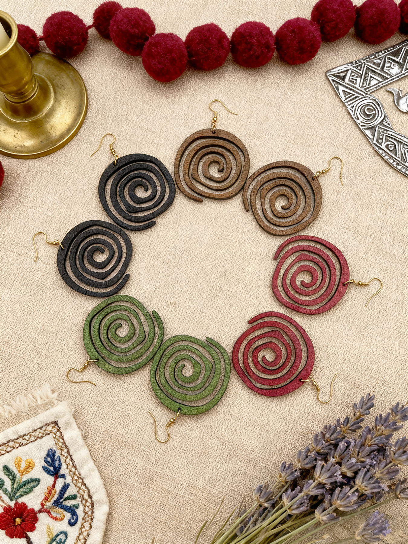 4 Pairs/Set of Vintage-Style W - Ethnic Wear In Fashion recension och pris