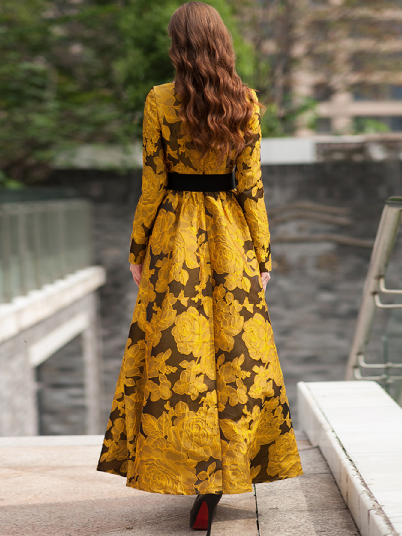 Elegant Women Floral Long Maxi - Ethnic Style Dresses recension och pris