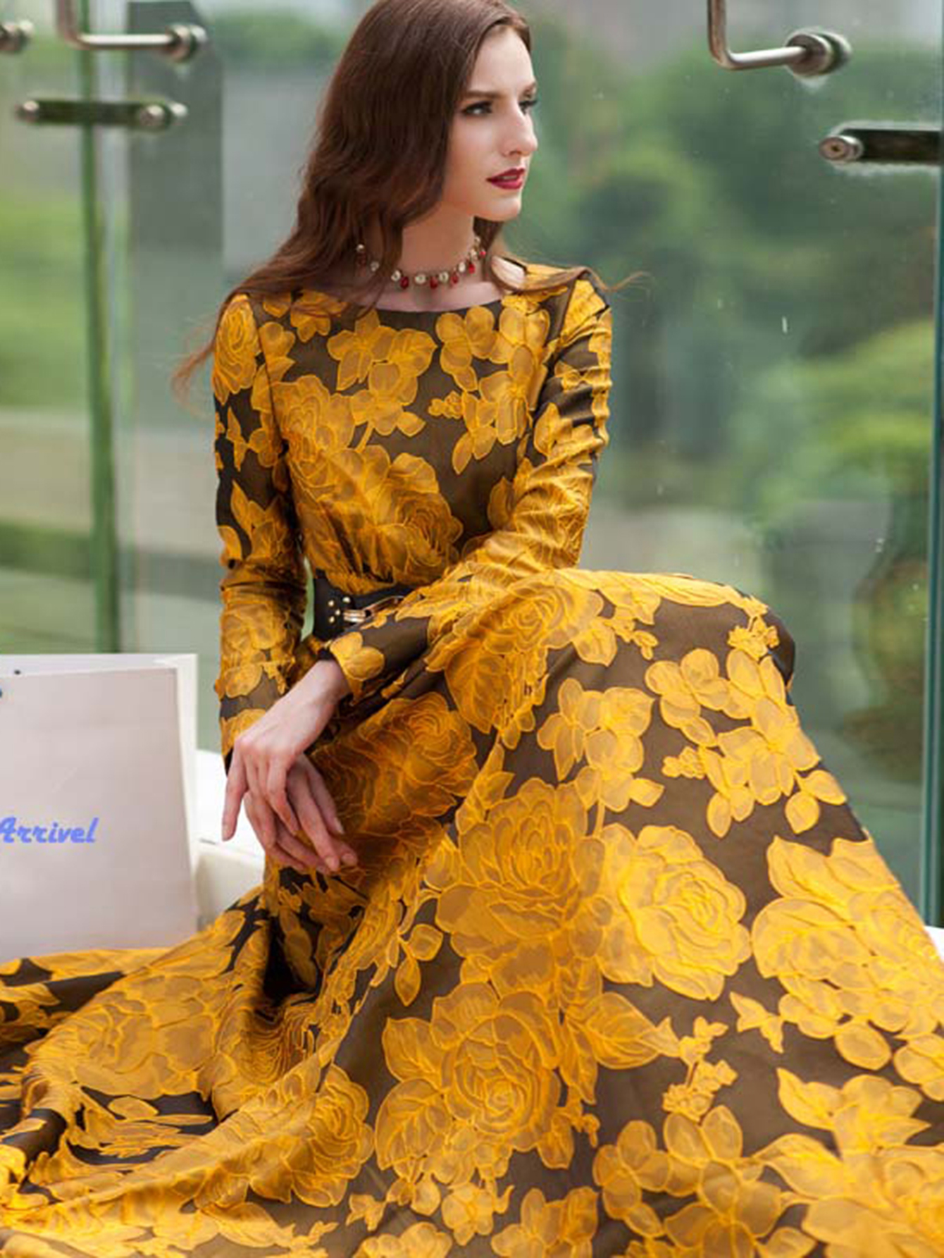 Elegant Women Floral Long Maxi - Ethnic Style Dresses recension och pris
