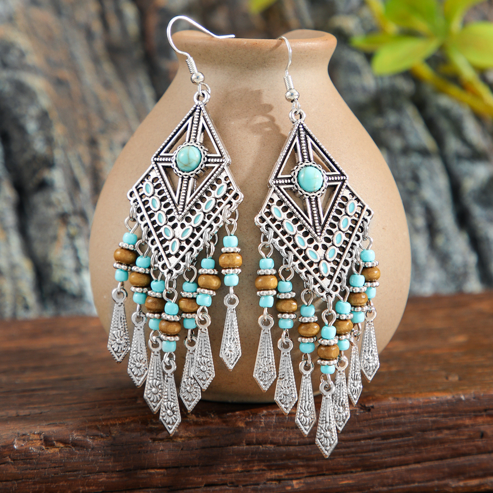 Ethnic Style Dangle Earrings F - Ethnic Wear In Fashion recension och pris